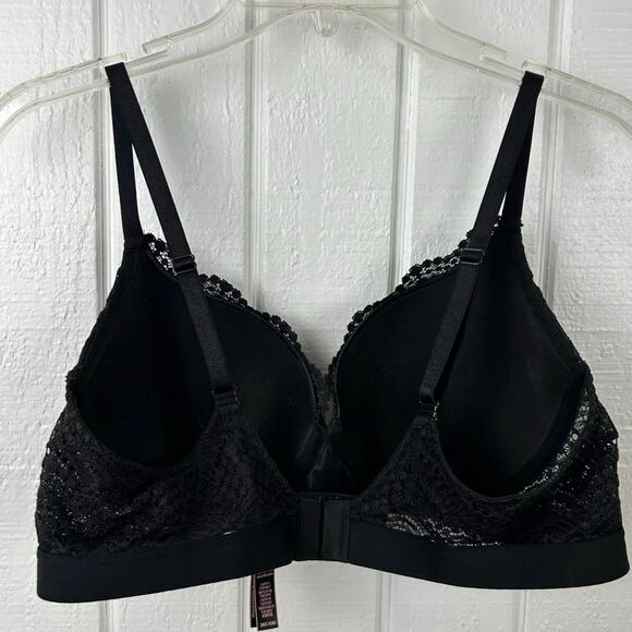 Victorias Secret Women Tshirt Push Up Full Coverage Underwire Bra Black Size 36C - Picture 7 of 7